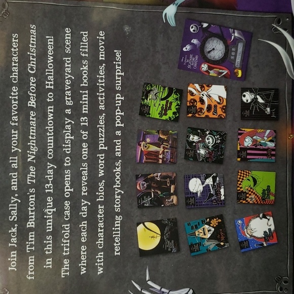 Nightmare Before Christmas 13 Days of Halloween Spooktacular Countdown Book - Picture 4 of 6